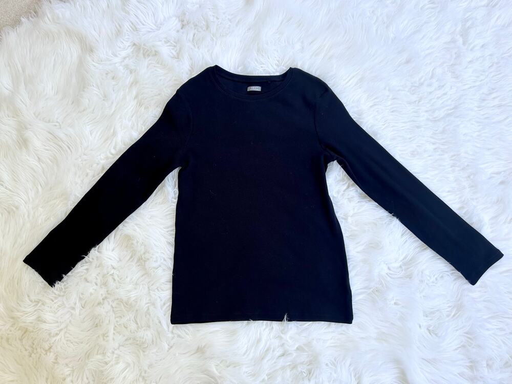 Next Brand Black Long Sleeve Crewneck Top